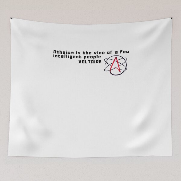 Item preview, Atheism VOLTAIRE Quote Freethinker Graphic Design designed and sold by VIDDAtees.