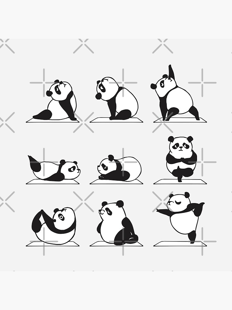 Panda Yoga by Huebucket