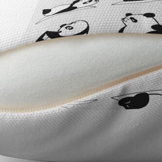 Alternate view of Panda Yoga Throw Pillow