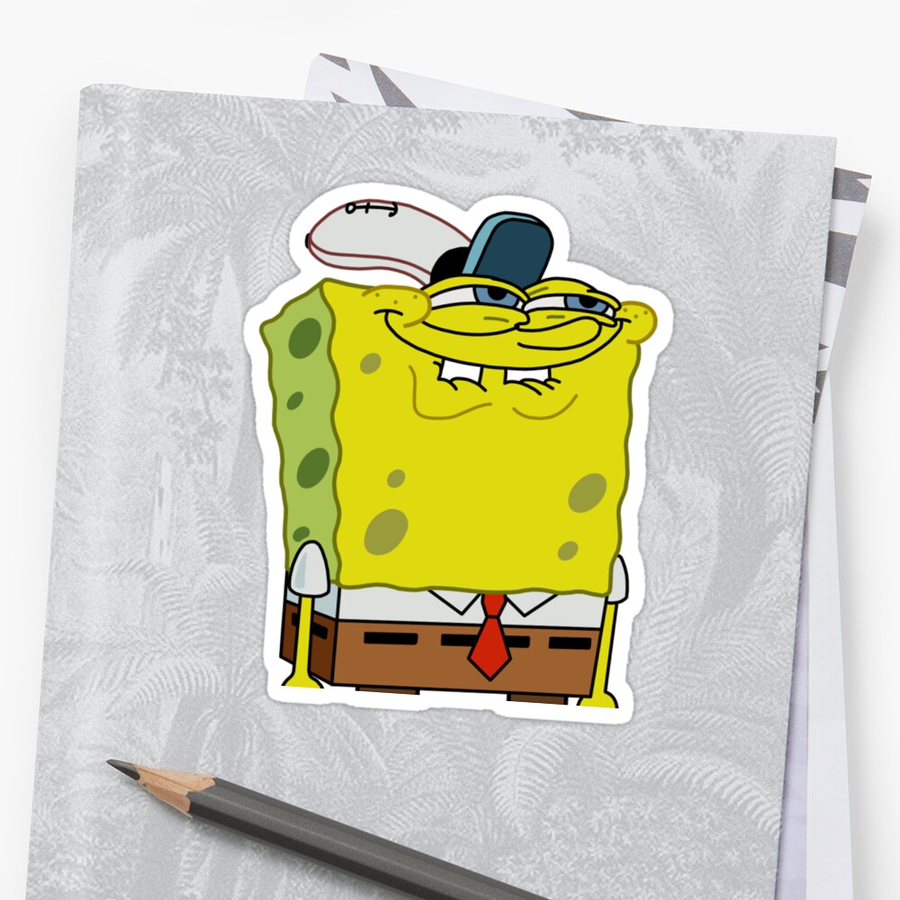 "Spongebob funny meme" Sticker by thekaylalove | Redbubble