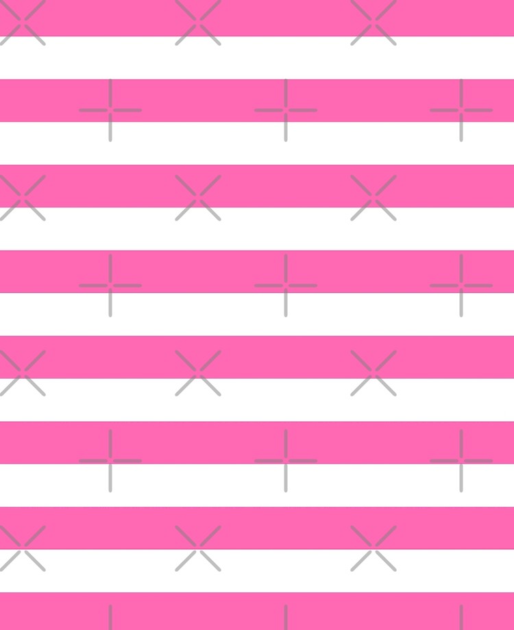 Pale Pink and White Horizontal Stripes | iPad Case & Skin