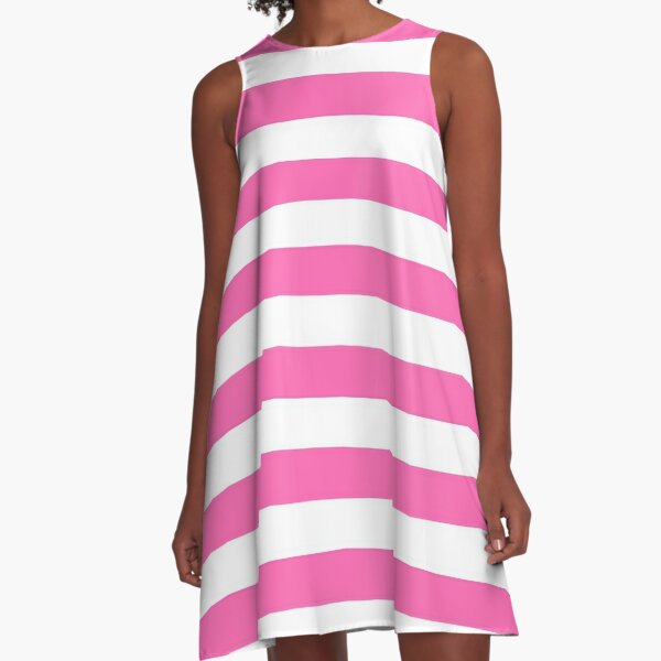 Pink horizontal 2025 striped dress