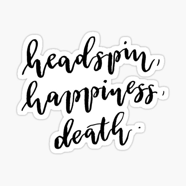 Bastille Lethargy Calligraphy Lyrics Sticker