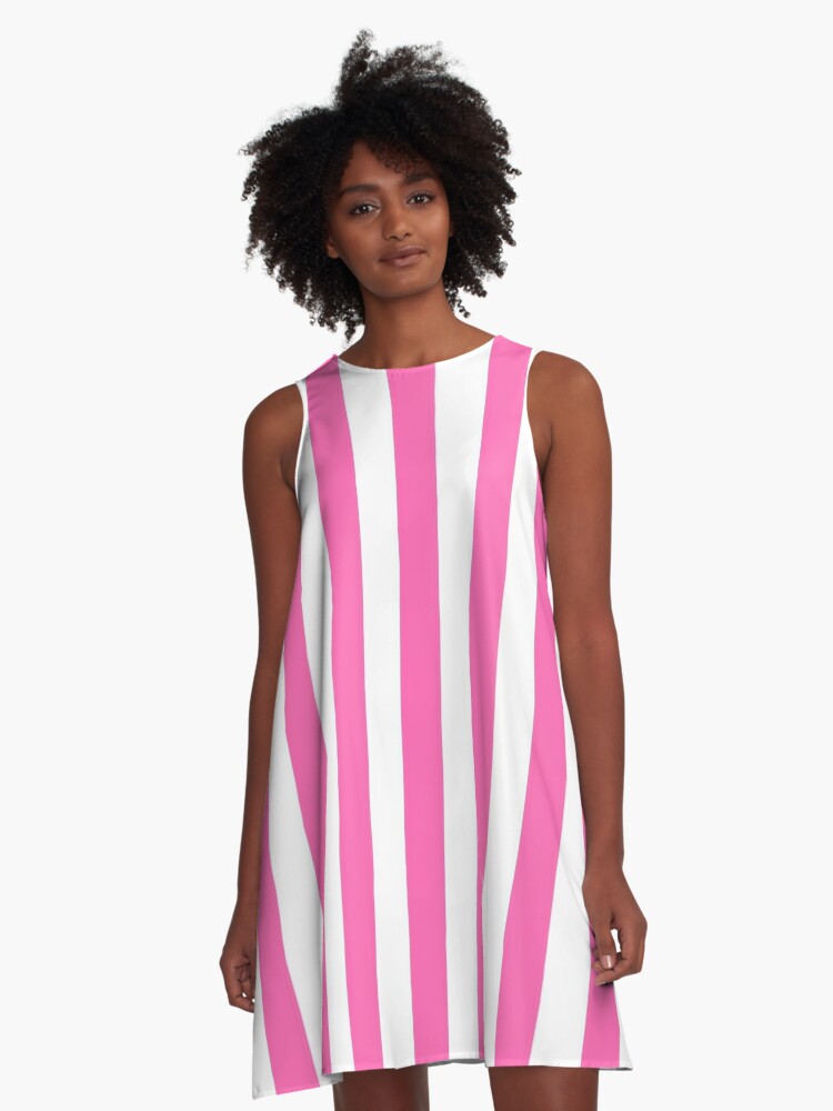 vertical striped dress
