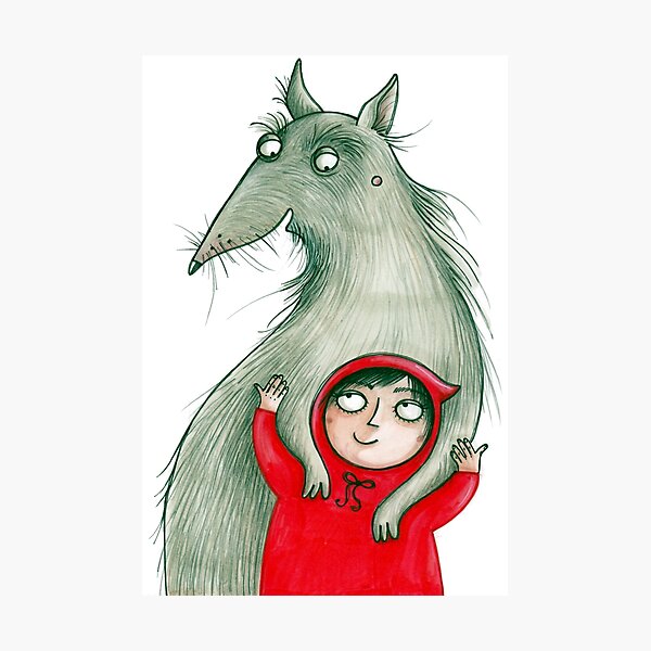 Item preview, Little Red Riding Hood & the Wolf designed and sold by JunieMond.