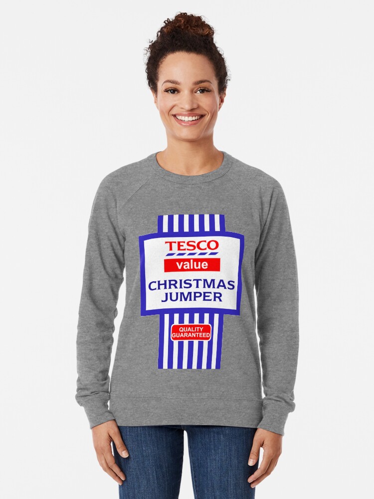 Tesco Value Christmas Jumper Lightweight Sweatshirt By Ftw
