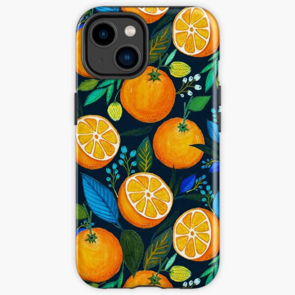 Orange Bloom iPhone Tough Case