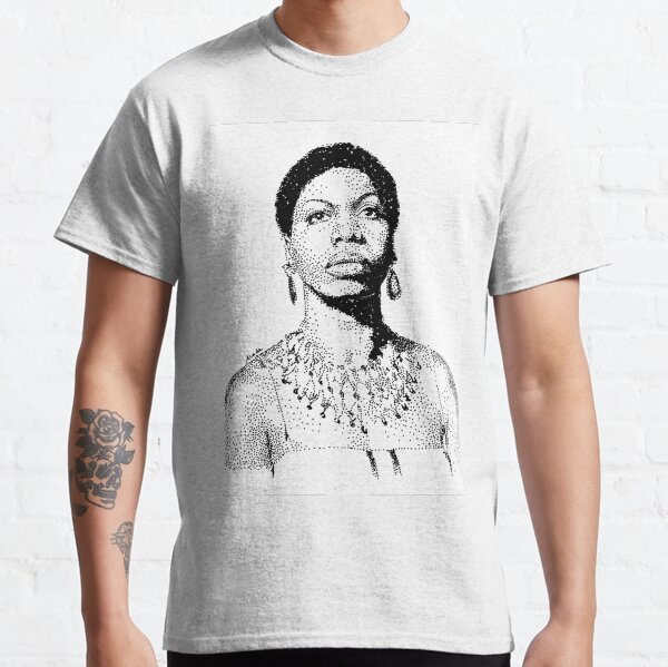 Nina Simone Portrait Famous Jazz Musician Classic T-Shirt