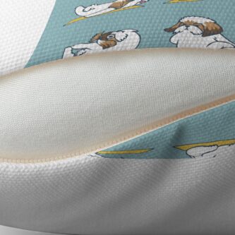 Alternate view of Shih Tzu Yoga Throw Pillow