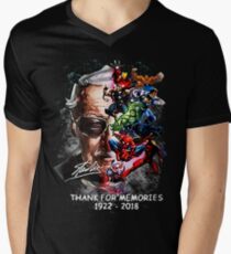 Camiseta para hombre de cuello en v Dios bendiga y gracias por los recuerdos