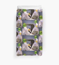 Doctor Toxic with Chainsaw, Custom Minifig Duvet Cover