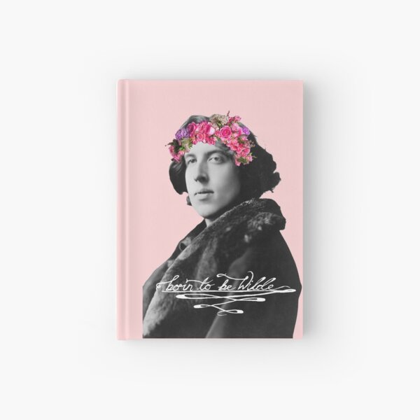Born to be Wilde with flower crown Hardcover Journal