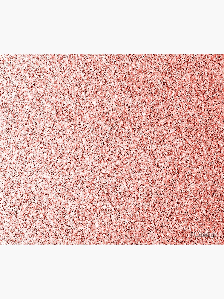 Living Coral Light Faux Glitter Sparkles Tapestry For Sale By