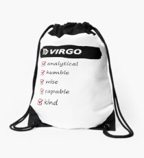 Virgo Traits Astrology Horoscope Birth Sign Drawstring Bag
