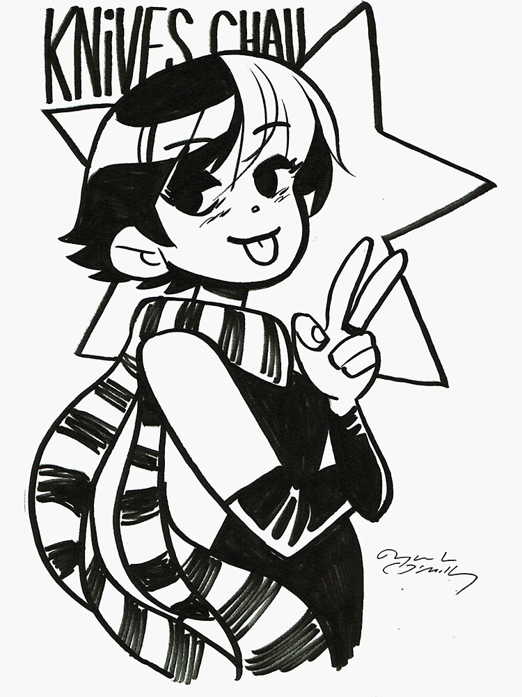 "Knives Chau" Sticker for Sale by legocolinh Redbubble