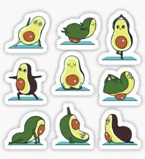 Avocado Yoga Sticker