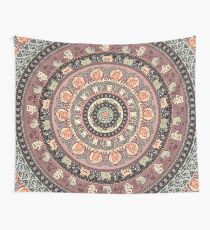 Cat Yoga Medallion Wall Tapestry