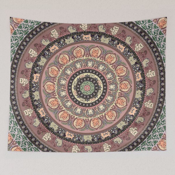 Item preview, Cat Yoga Medallion designed and sold by Huebucket.