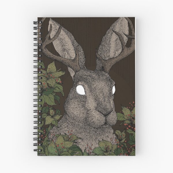 Item preview, Forest friends - jackalope, earth tones designed and sold by martasketches.