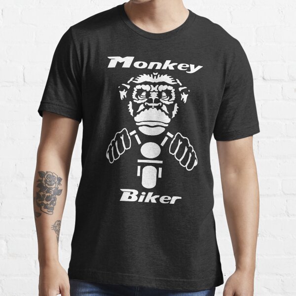 Aperçu de l'œuvre Singe motard créée et vendue par PickledMerch.