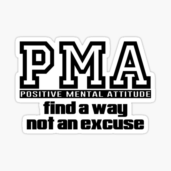 PMA Positive Mental Attitude Sticker