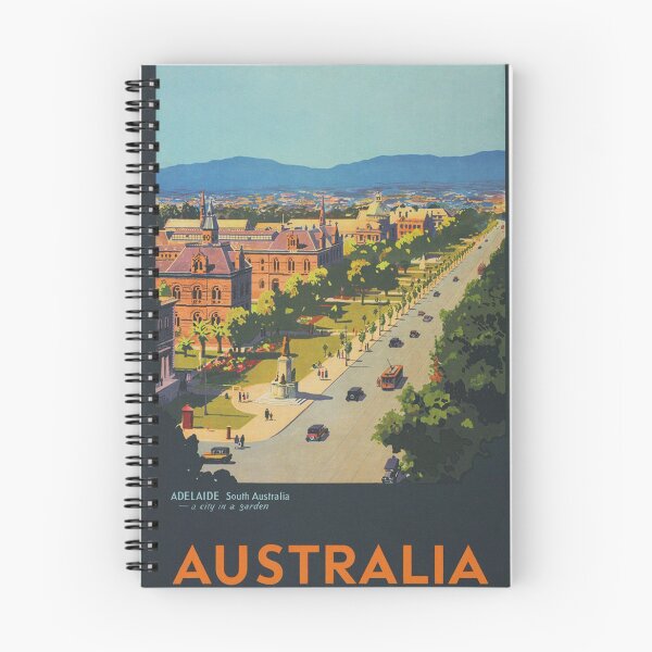 Artikelvorschau, Weinlese-Reise-Plakat Adelaide Australien entworfen und verkauft von vintagevivian.