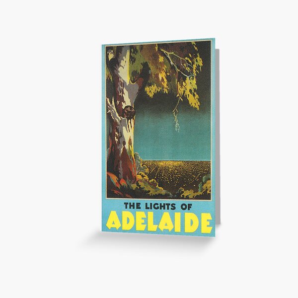 Item preview, Adelaide Australia Vintage Travel Poster designed and sold by vintagevivian.