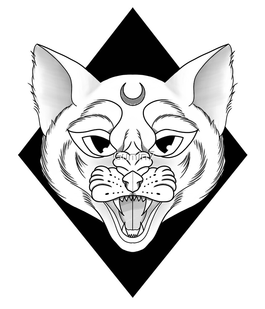 Chat En Colere Par Gumin7 Redbubble