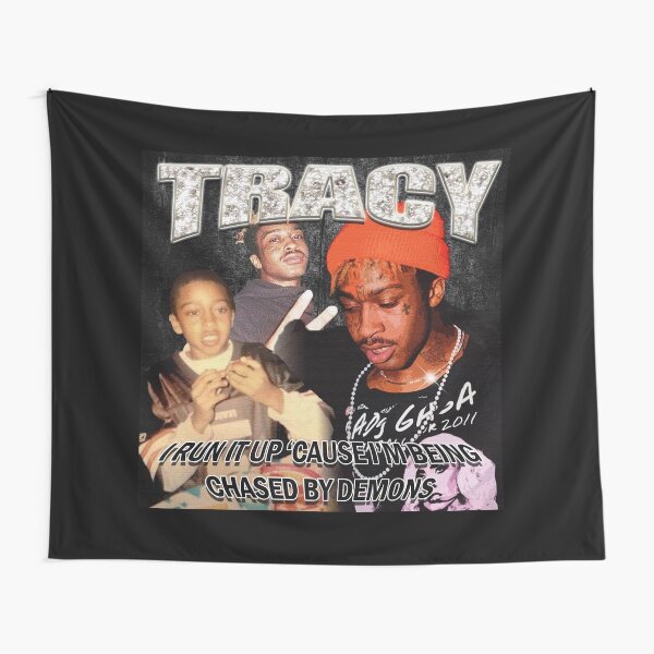 Item preview, Lil Tracy I Run It Up Cause I'm Being Chased By Demons designed and sold by micksteeze.
