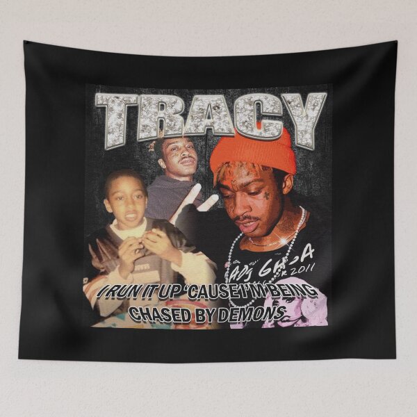 Item preview, Lil Tracy I Run It Up Cause I'm Being Chased By Demons designed and sold by micksteeze.