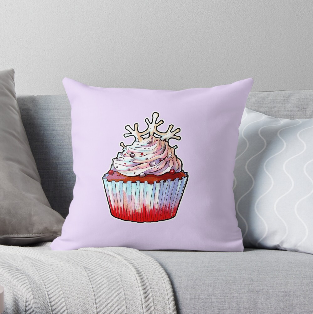 Snowfairy’s Cake Throw Pillow
