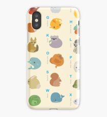 Animal Alphabet A-Z iPhone Case/Skin