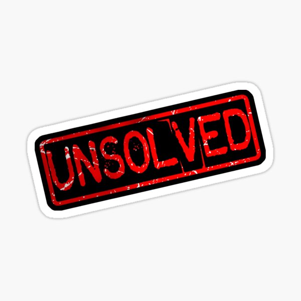 Unsolved Stamp Sticker