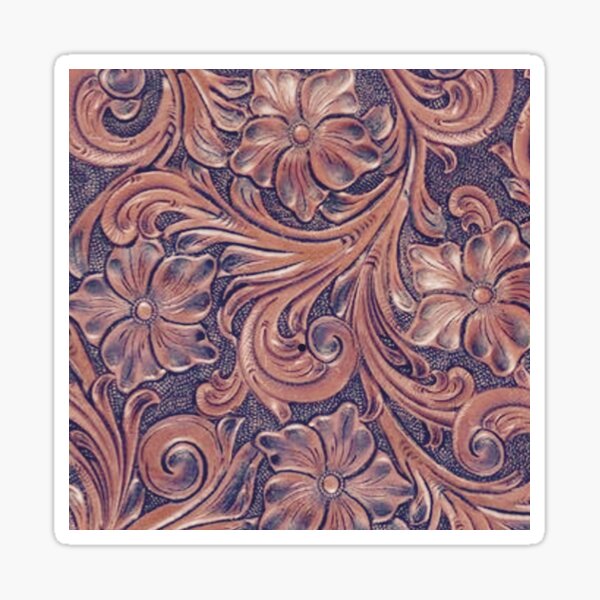 TOOLED LEATHER - PRINTED PATTERN ADHESIVE VINYL