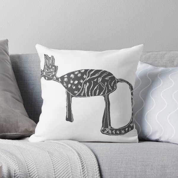Cats love Throw Pillow