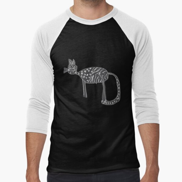 Cats love Baseball ¾ Sleeve T-Shirt