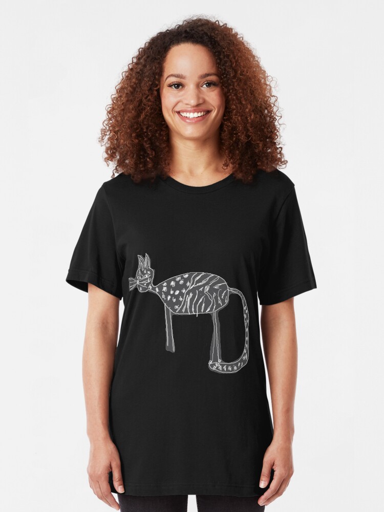 Alternative Ansicht von Katzen Liebe Slim Fit T-Shirt