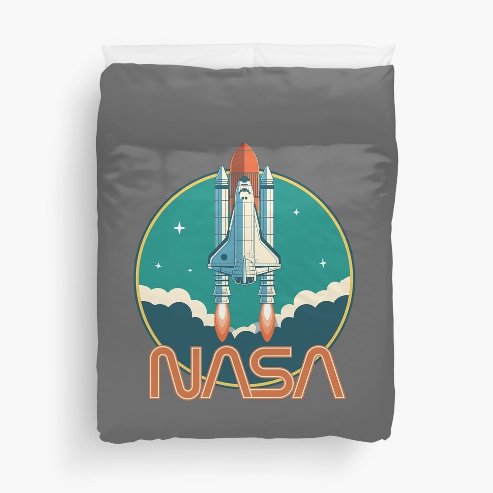 NASA Vintage Space Shuttle Logo Duvet Cover