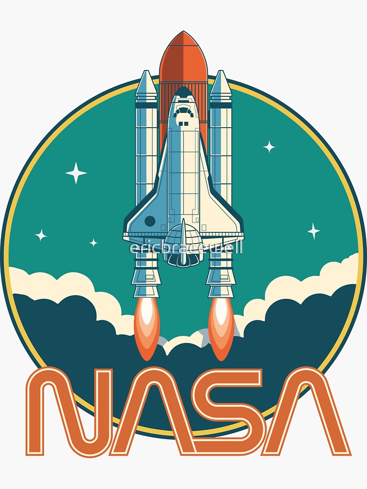 NASA Vintage Space Shuttle Logo by ericbracewell