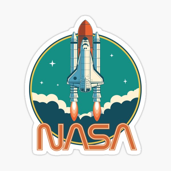 Logotipo del transbordador espacial vintage de la NASA Pegatina