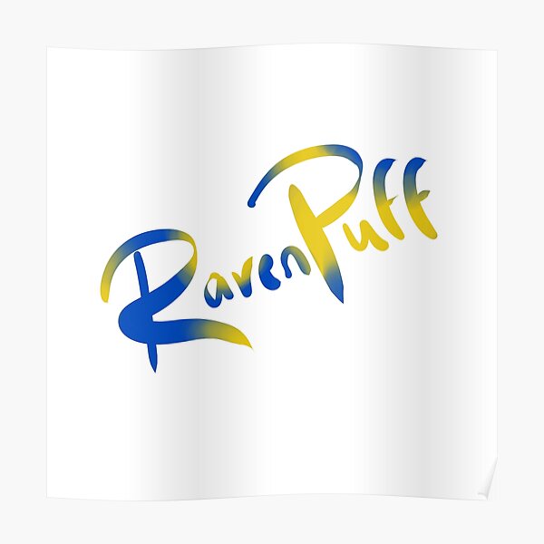 Ravenpuff Calligraphy Poster