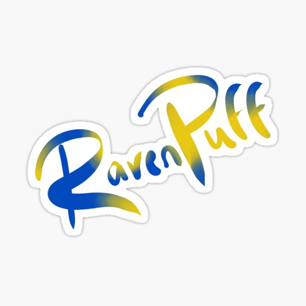 Ravenpuff Calligraphy Sticker