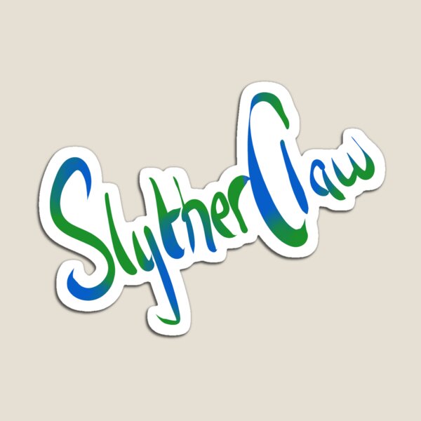 Slytherclaw Calligraphy Magnet