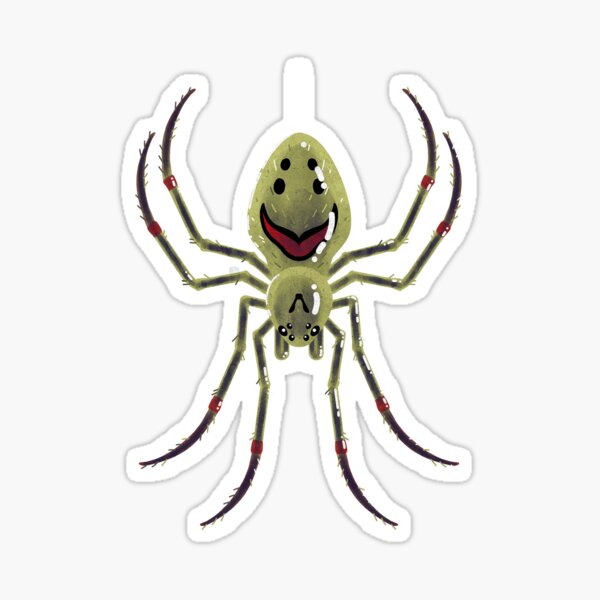 Garden Friend 1: Hawaiian Happy Face Spider Sticker