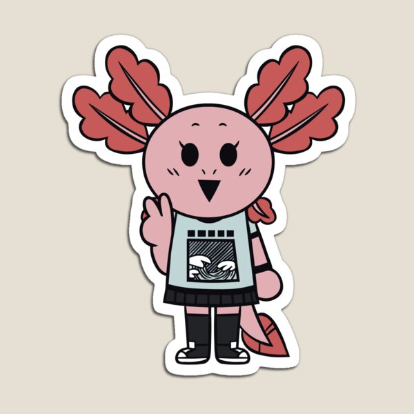 Chibi Axolotl-chan (Casual) Magnet