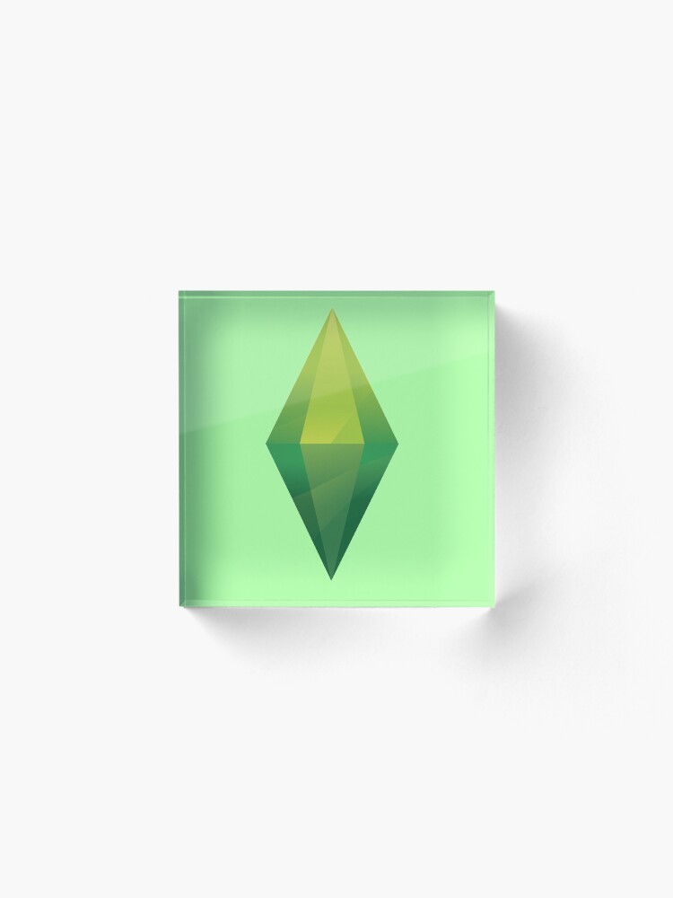 Alternate view of Sims Plumbob Acrylic Block