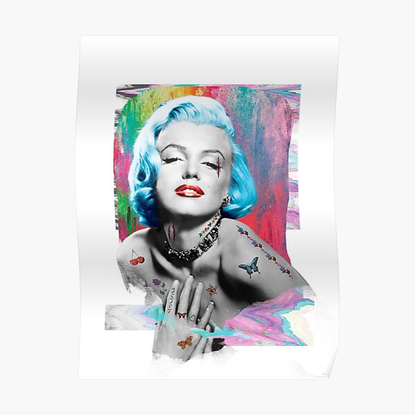 Marilyn Monroe  Tattoo And Guns Poster
