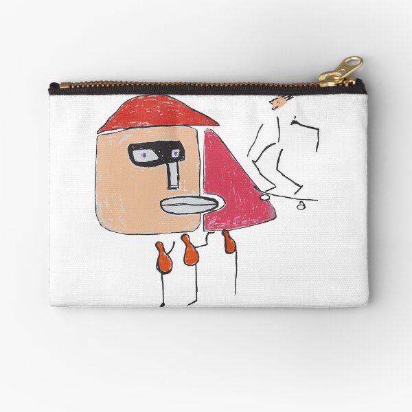 A gangster, a skater and three one-legged Zipper Pouch
