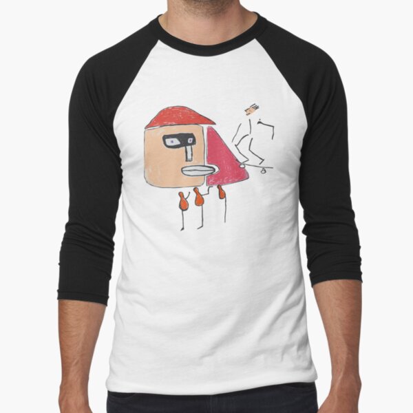 A gangster, a skater and three one-legged Baseball ¾ Sleeve T-Shirt