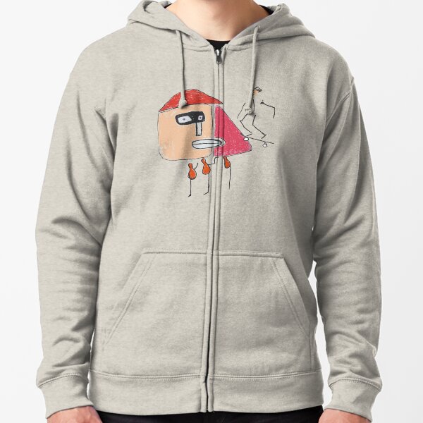 A gangster, a skater and three one-legged Zipped Hoodie